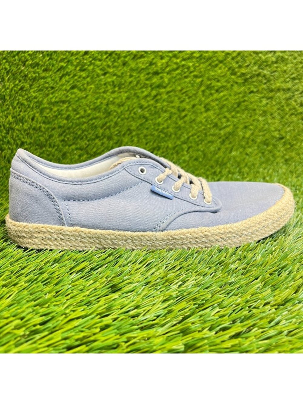 Vans Atwood Low Espadrille Womens Size 6.5 Blue‎ Athletic Skate Shoes Sneakers